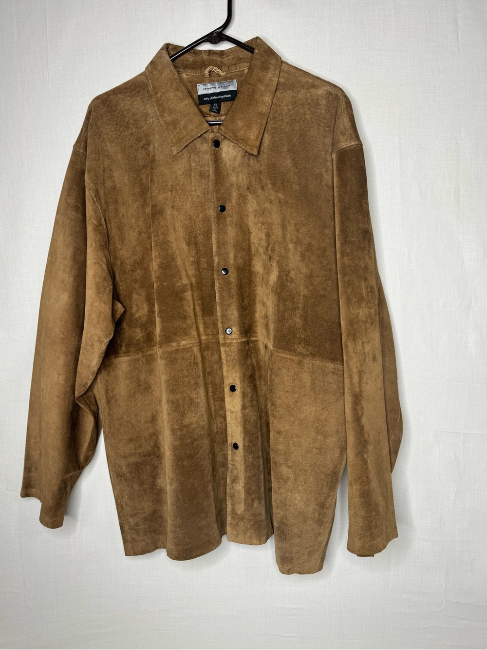 Metropolitan View Mens Leather Snap Button Jacket Sz XL Western Ranch Cowboy